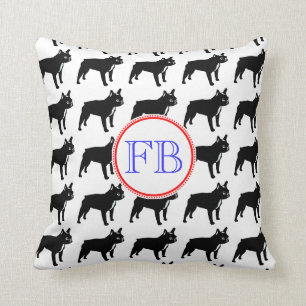 Fransk Bulldog Monogram Kudde