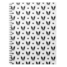 Fransk bulldog mönster anteckningsbok