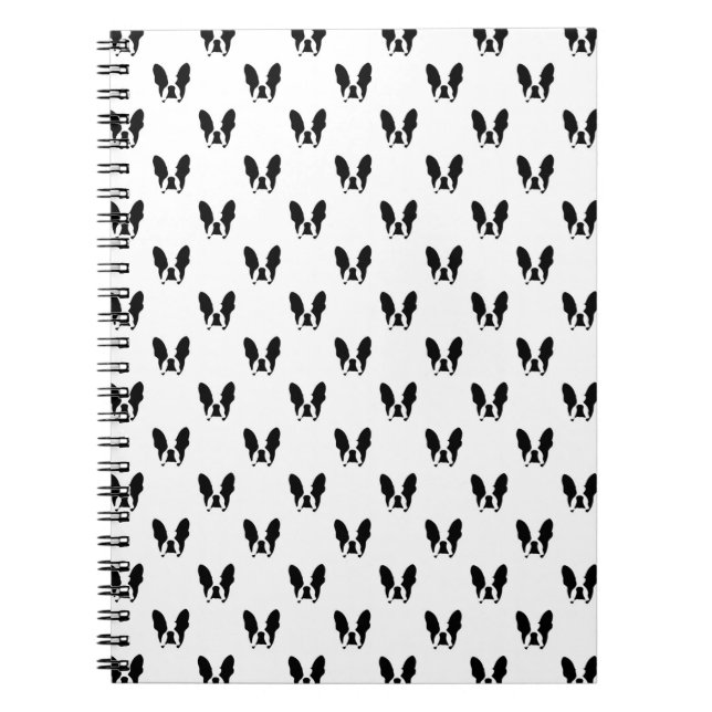 Fransk bulldog mönster anteckningsbok (Framsidan)