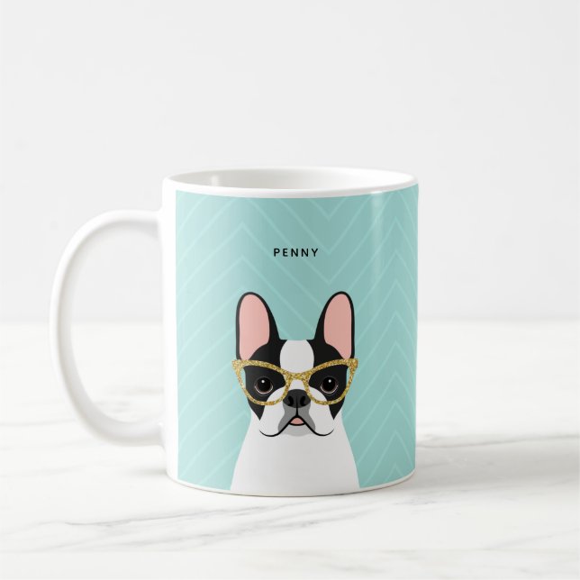 Fransk Bulldog Mugg (Vänster)