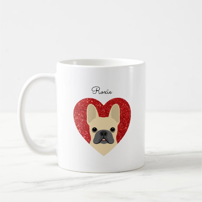 Fransk Bulldog Mugg (Vänster)