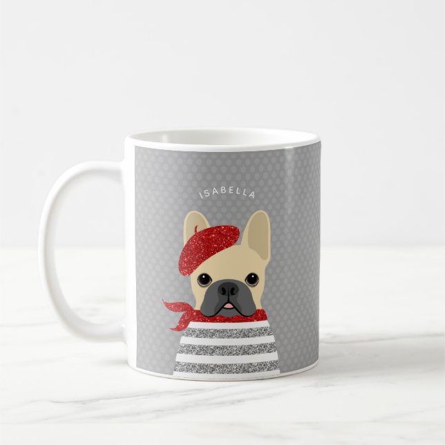 Fransk Bulldog Mugg (Vänster)