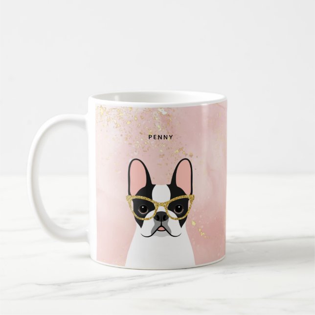 Fransk Bulldog Mugg (Vänster)