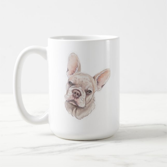 Fransk Bulldog Mugg | 15 oz (Vänster)