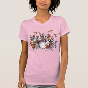 Fransk Bulldog Musikband Franska Bulldoggar T Shirt