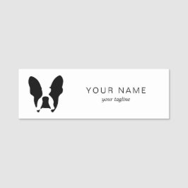 Fransk bulldog namnbricka