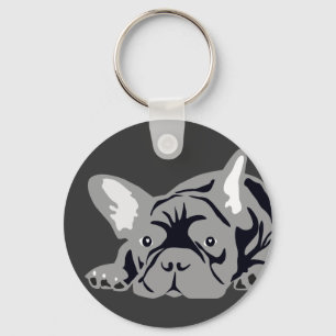 Fransk Bulldog Nyckelring