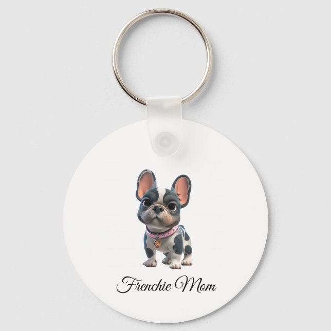 Fransk Bulldog Nyckelring (Framsida)