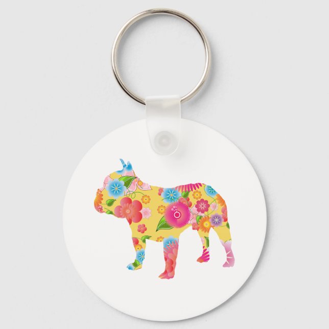 Fransk Bulldog Nyckelring (Framsida)