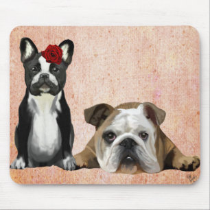 Fransk Bulldog och Bulldog i England Musmatta