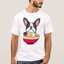Fransk Bulldog och Ramen T Shirt