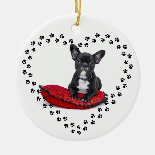 Fransk Bulldog Ornament (Framsidan)