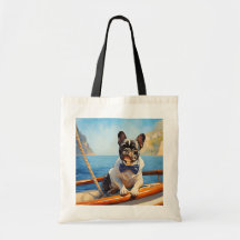 Fransk Bulldog på en yacht