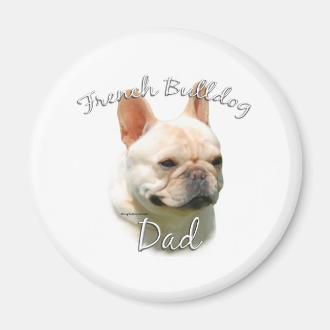 Fransk Bulldog Pappa 2 Magnet (Framsidan)