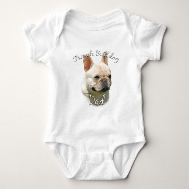 Fransk Bulldog Pappa 2 Tee Shirt (Framsida)