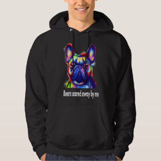 Fransk Bulldog Pappa Colorful Hundar Hoodie