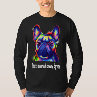 Fransk Bulldog Pappa Colorful Hundar T Shirt