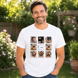 Fransk Bulldog pappa far fotokollage män T Shirt