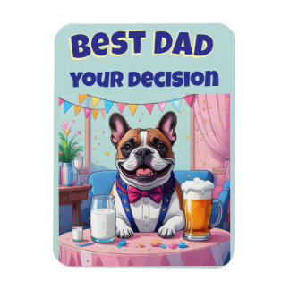 Fransk Bulldog Pappa Fars Dag Magnet