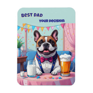 Fransk Bulldog Pappa Fars Dag Magnet