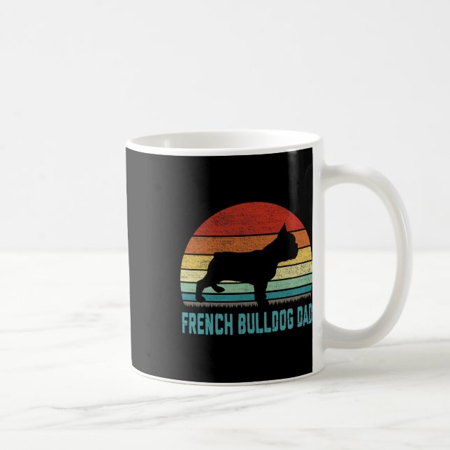 Fransk Bulldog Pappa - Hund älskare Kaffemugg (Höger)