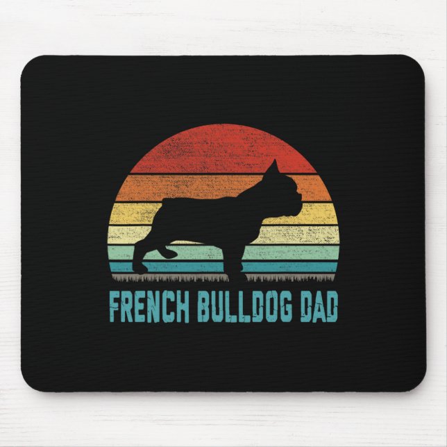 Fransk Bulldog Pappa - Hund älskare Musmatta (Framsidan)