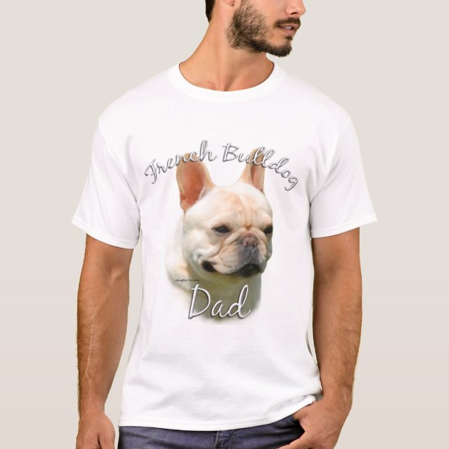 Fransk Bulldog Pappa T-shirt (Framsida)