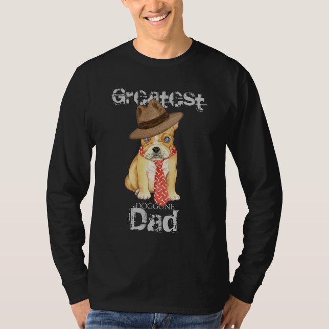 Fransk Bulldog Pappa Tee (Framsida)