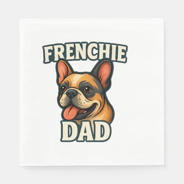 Fransk Bulldog Pappersservett (Framsidan)