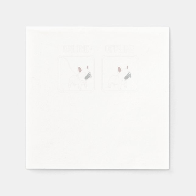 Fransk Bulldog Pappersservett (Framsidan)