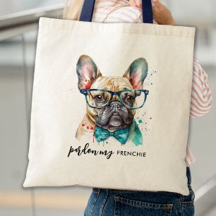 Fransk Bulldog Pardon My Frenchie Cute Hund Tygkasse