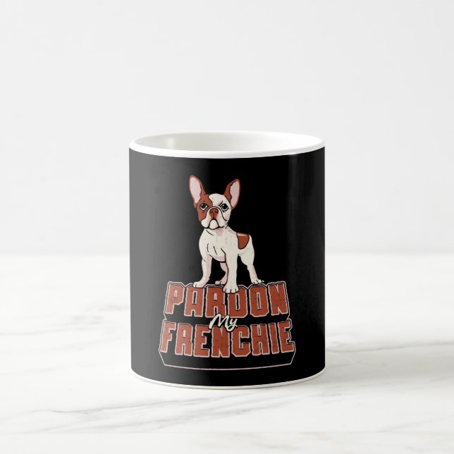 Fransk Bulldog Pardon My Frenchie Vintage Funny Kaffemugg (Center)