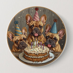 Fransk Bulldog Party Hats Knapp