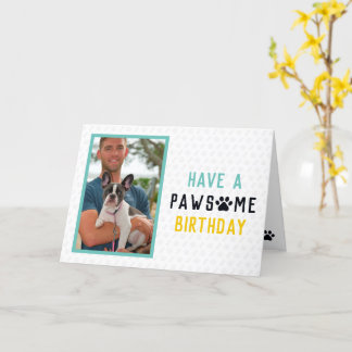 Fransk Bulldog Pawsome Birthday Kort