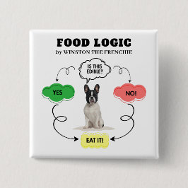 Fransk Bulldog Personlig Food Logic FlowChart Knapp