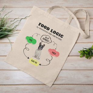 Fransk Bulldog Personlig Food Logic FlowChart Tygkasse