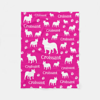Fransk Bulldog Personlig Hund Blanket Frenchie Fleecefilt