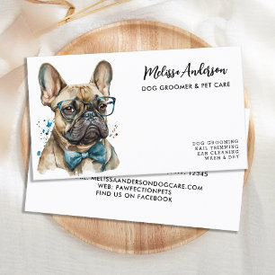 Fransk Bulldog Personlig Hund Groomer Djuromsorg Visitkort