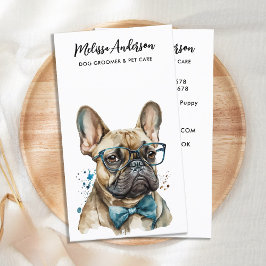 Fransk Bulldog Personlig Hund Groomer Pet Sitter t Visitkort