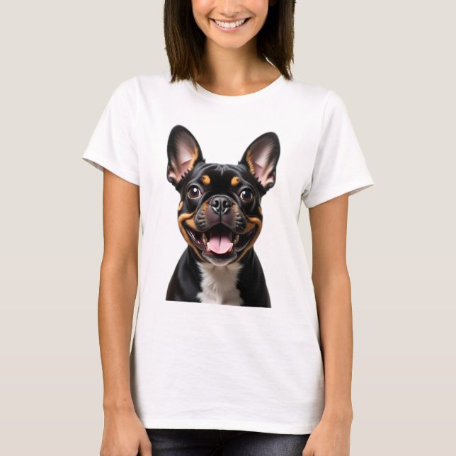Fransk Bulldog Pet Owners T Shirt (Framsida)