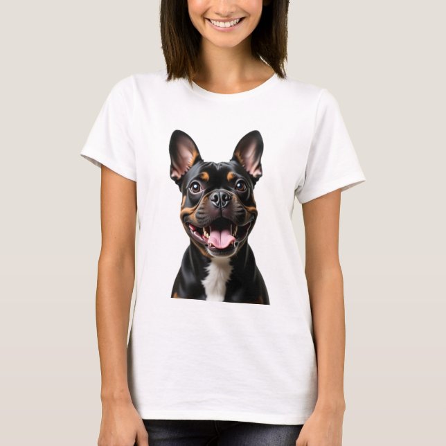 Fransk Bulldog Pet Owners T Shirt (Framsida)