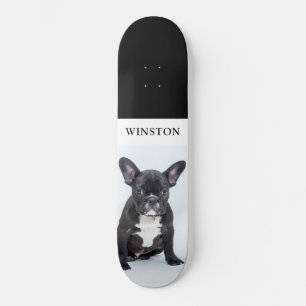Fransk Bulldog Pet Photo Mini Skateboard Bräda 18,5 Cm