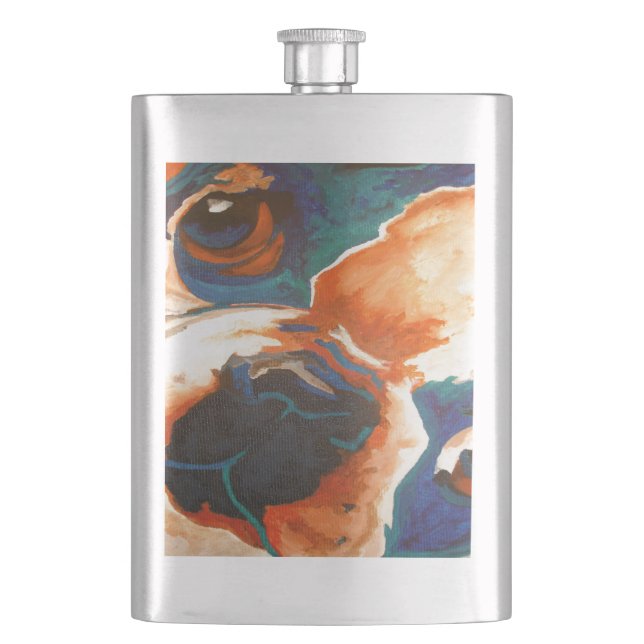 Fransk Bulldog Pet Porträtt Fickplunta (Framsidan)