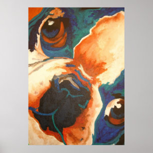 Fransk Bulldog Pet Porträtt Poster