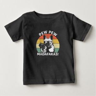 Fransk Bulldog Pew Pew Madafakas Crazy Pew T Shirt