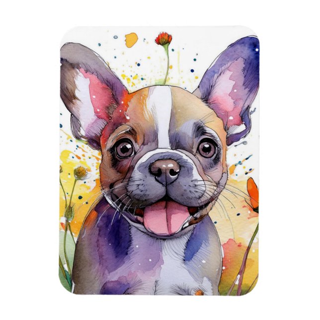 Fransk Bulldog Photo Magnet (Vertikal)