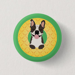 Fransk Bulldog Pineapple Frukt Knapp