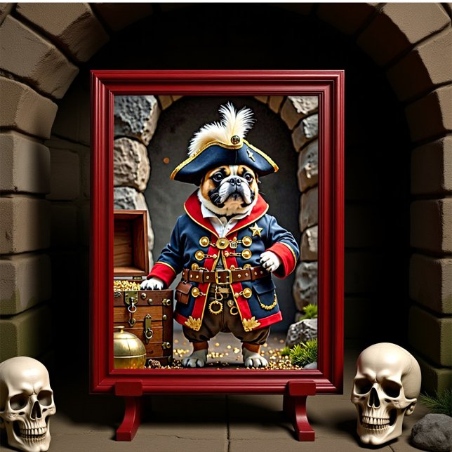 Fransk Bulldog Pirat Regal Explorer Poster (Skapare uppladdad)