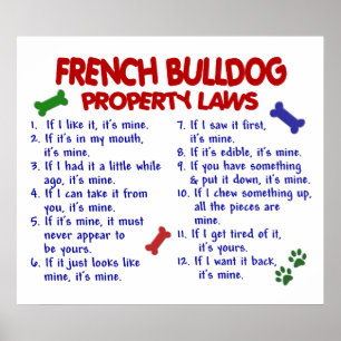 FRANSK BULLDOG PL2 POSTER