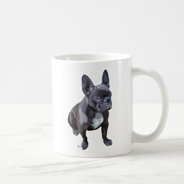 Fransk Bulldog Plain Kaffemugg (Höger)